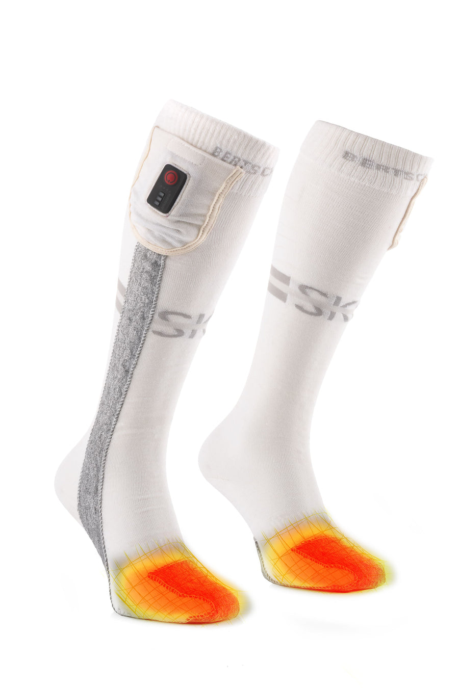 Fűthető Zokni – Aerowhite | Téli Sport Edition – USB | Vékony és Tartós